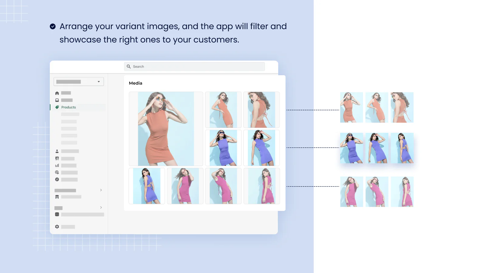 Application Shopify Variant Image Automator pour regrouper les images de variantes