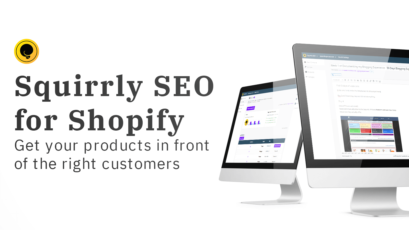 Squirrly SEO App - vos pages devant les bons clients