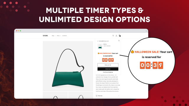 Add a Scarcity Cart Countdown Timer to your Shopify Store