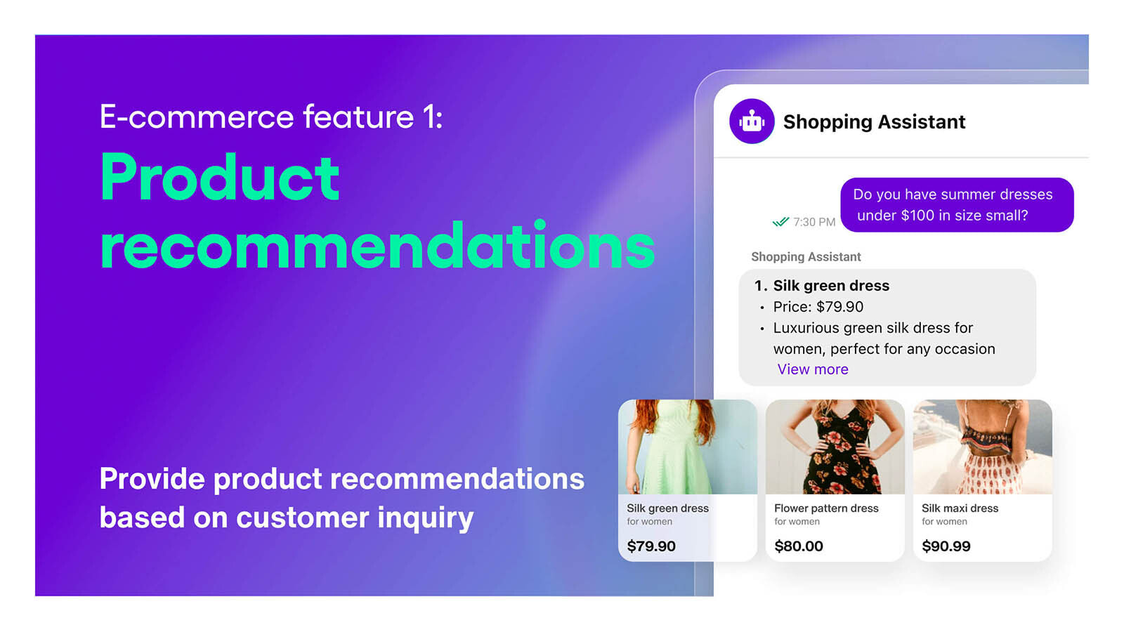 AI chatbot - Product recommendations
