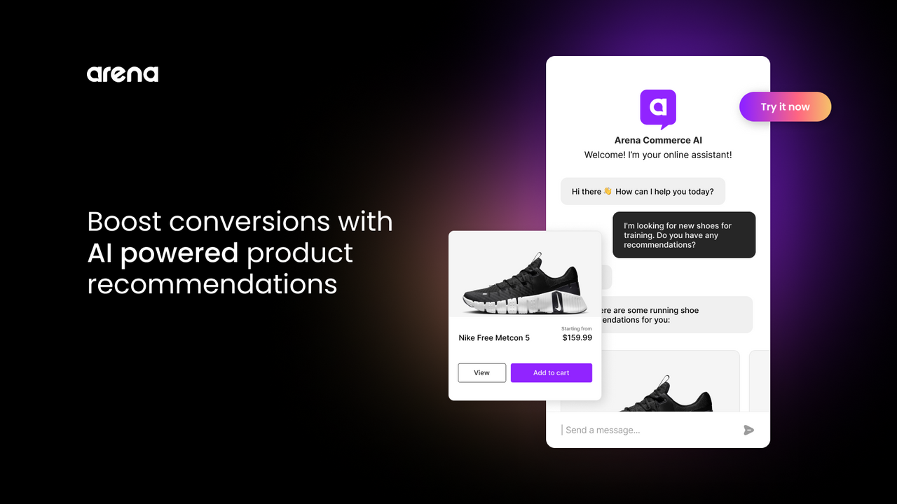 Boost conversions with AI powered product recommendations