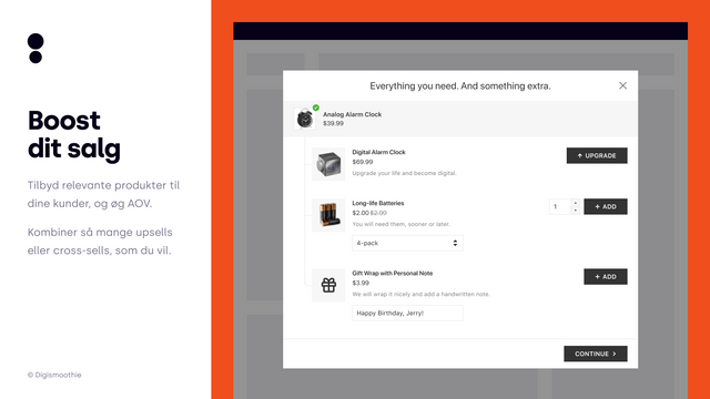 Boost salget — Tilbyd relevante produkter, og udvid din AOV