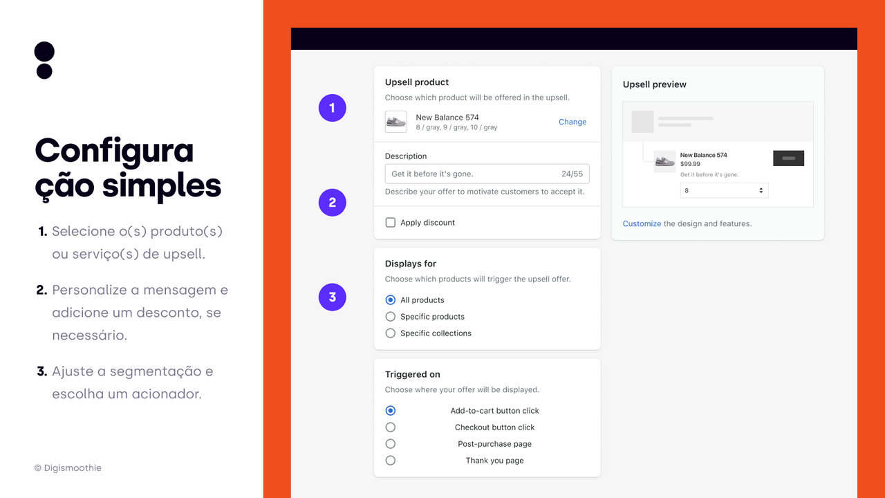 Crie upsell em 3 passos simples