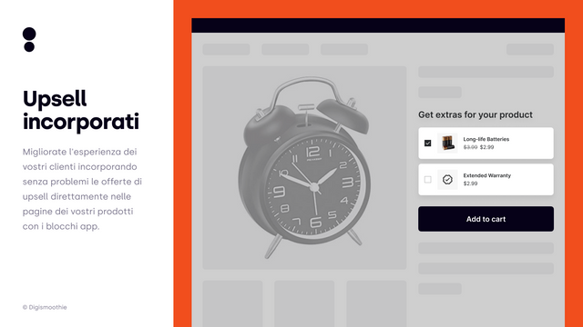 Inserite gli upsell direttamente nelle pagine dei prodotti