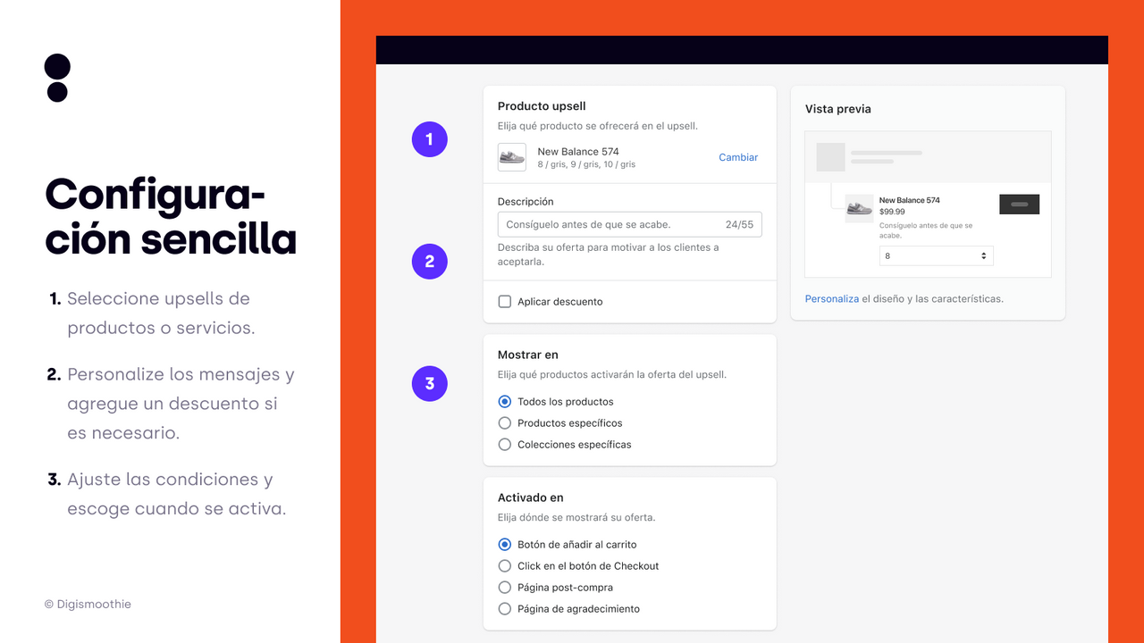 Crea un upsell en 3 simples pasos