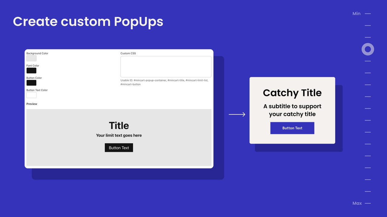 MinCart Custom Popups