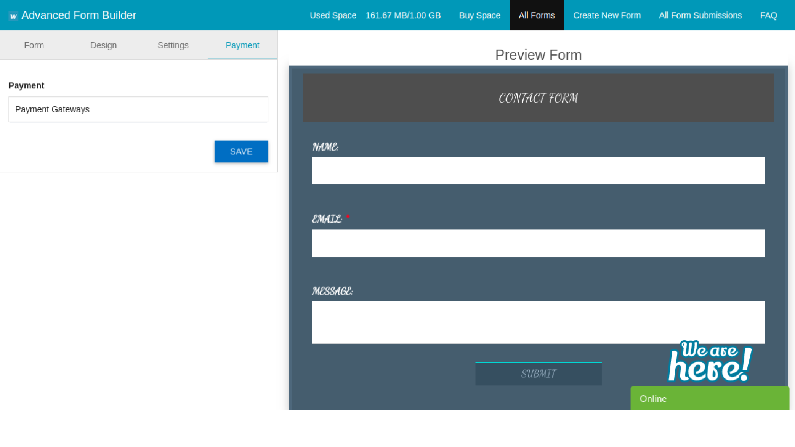 Custom Form Builder by Websyms Screenshot