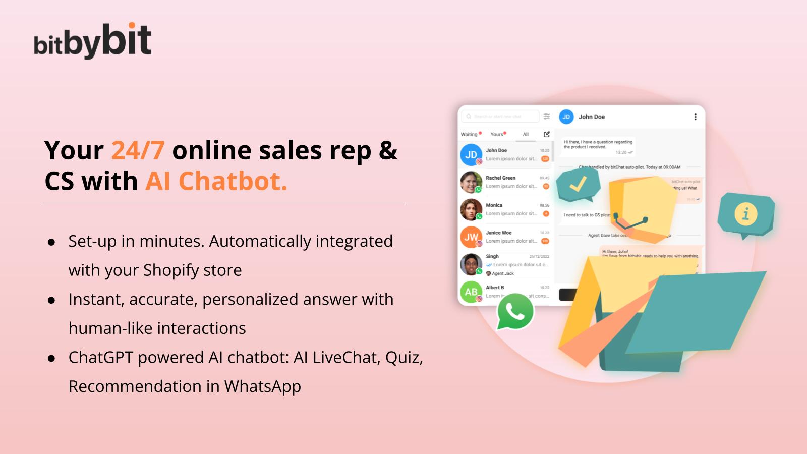 AI chatbot customer support cs