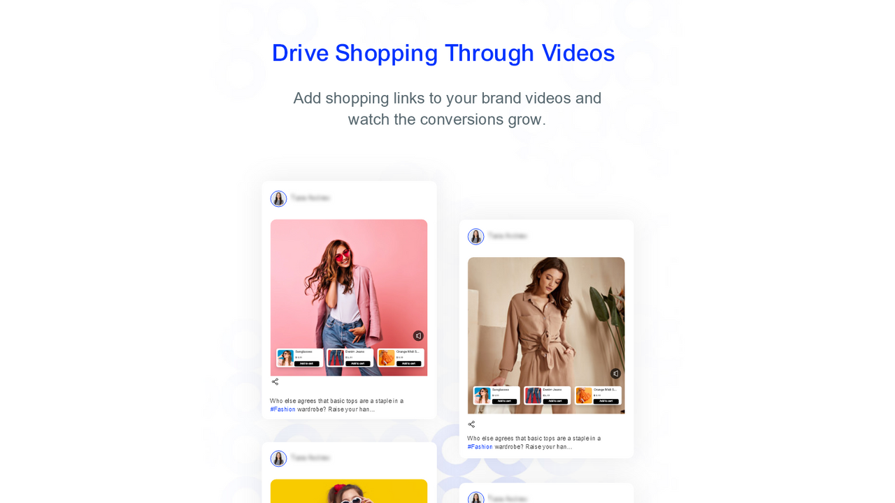 GluedIn Shoppable Video Widget