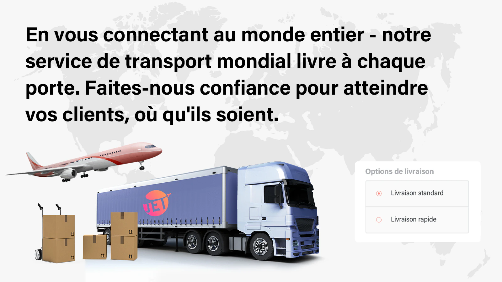 Livraison directe mondiale de 3 à 7 jours via Trackable Express