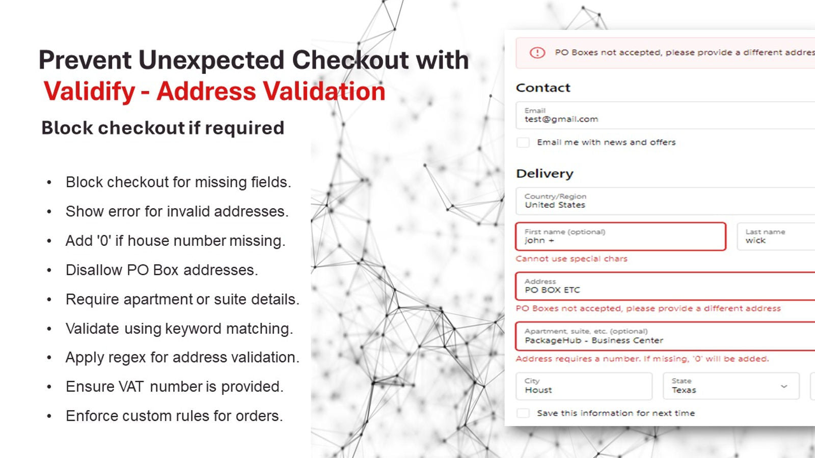 Address Validify Screenshot