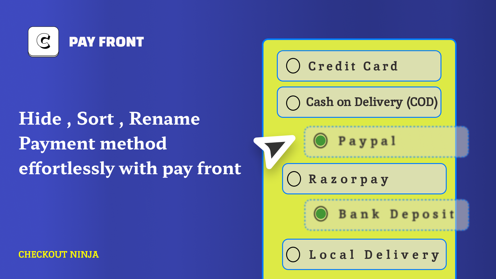 Payment customisations