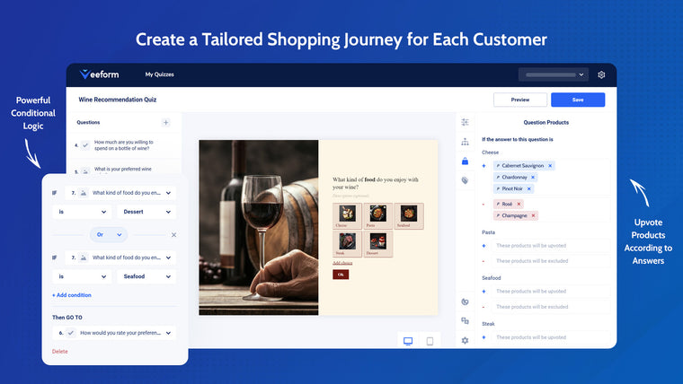 Veeform ‑ Product Quiz Builder Screenshot