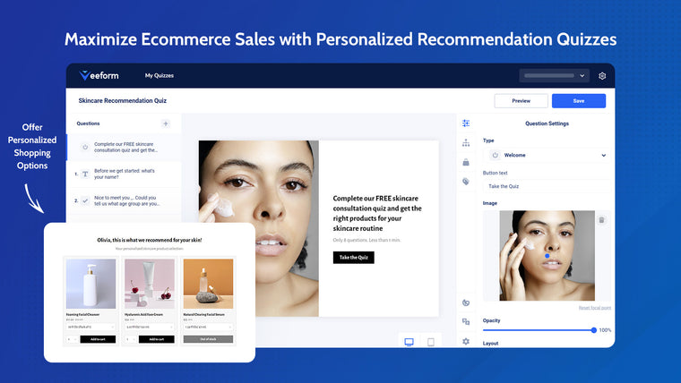 Veeform ‑ Product Quiz Builder Screenshot