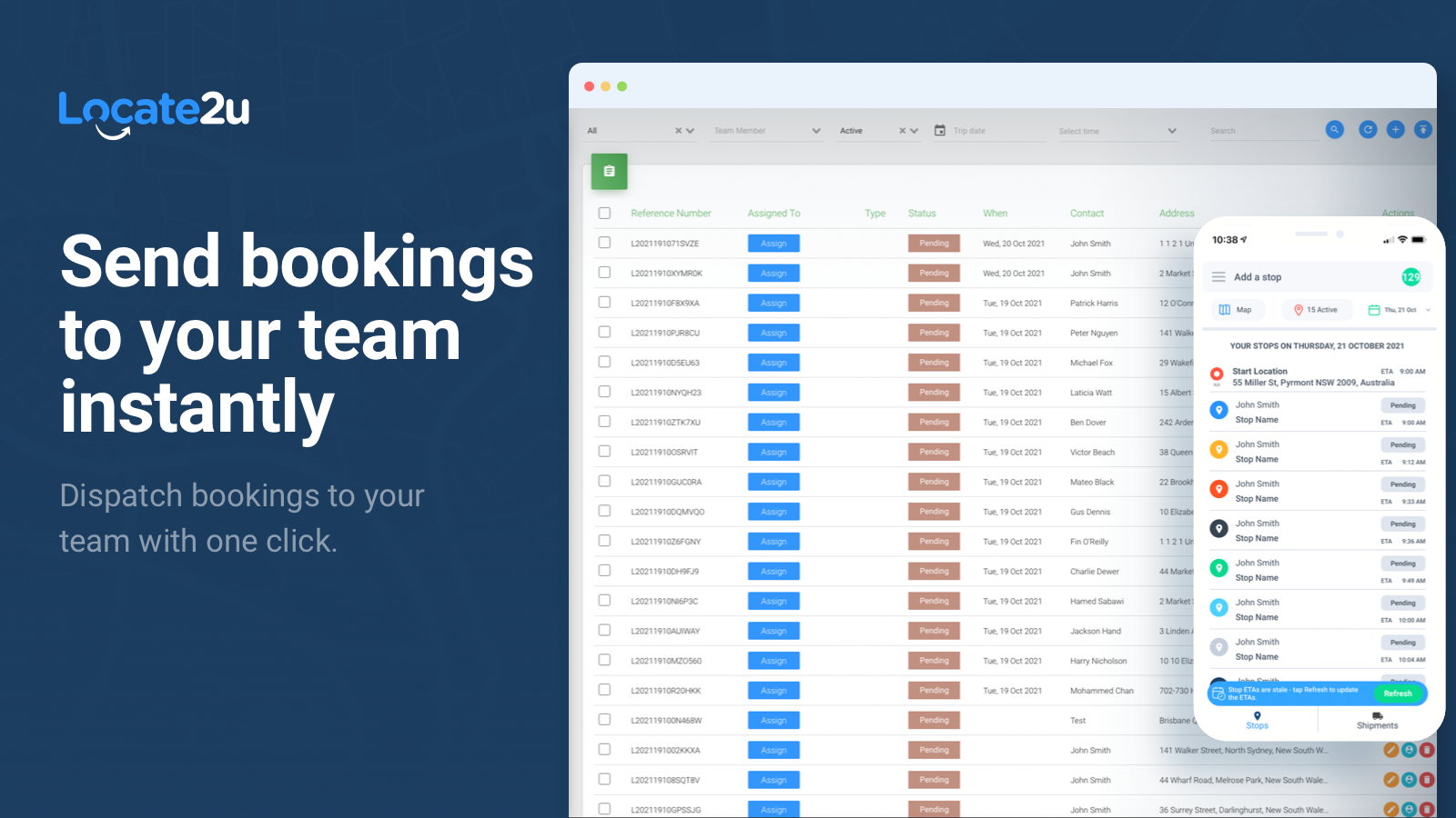 Manage bookings