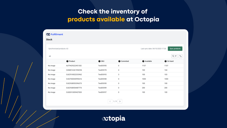 Octopia Fulfillment solutions Screenshot