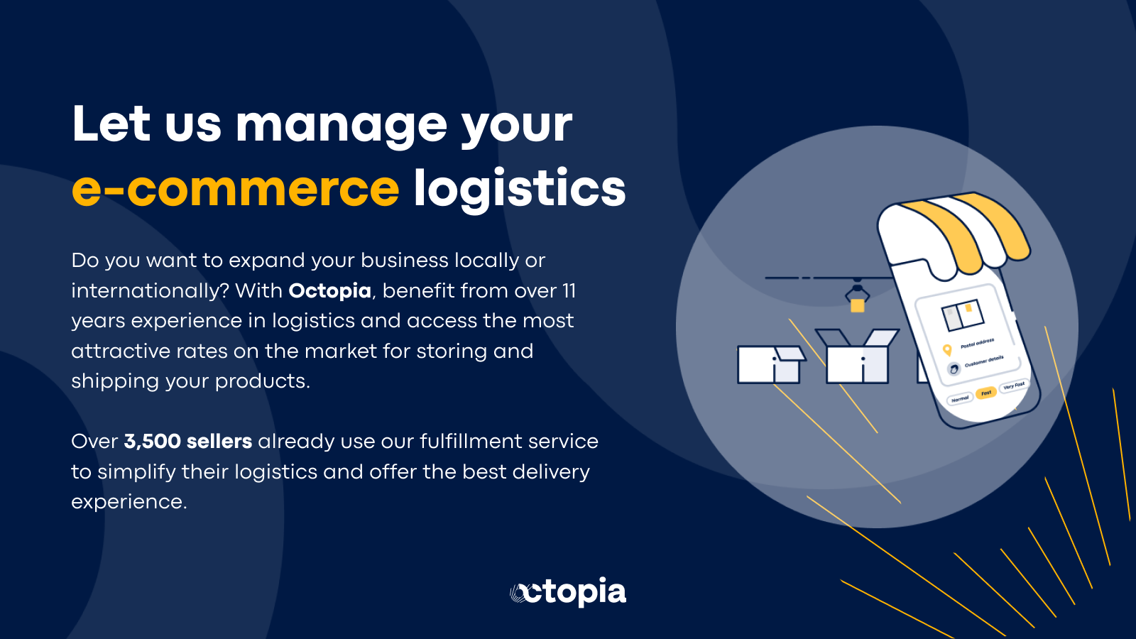 Let us manage your e-commerce logistics