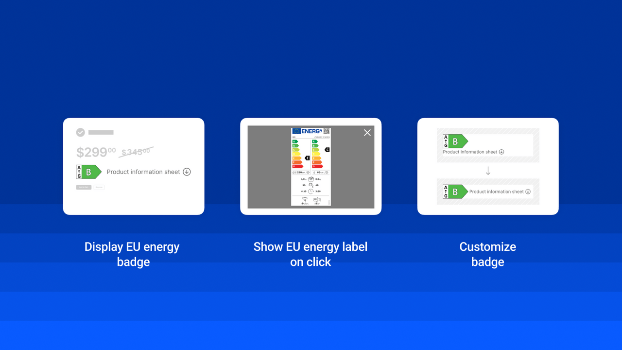 Destaques do aplicativo EU Energy Label