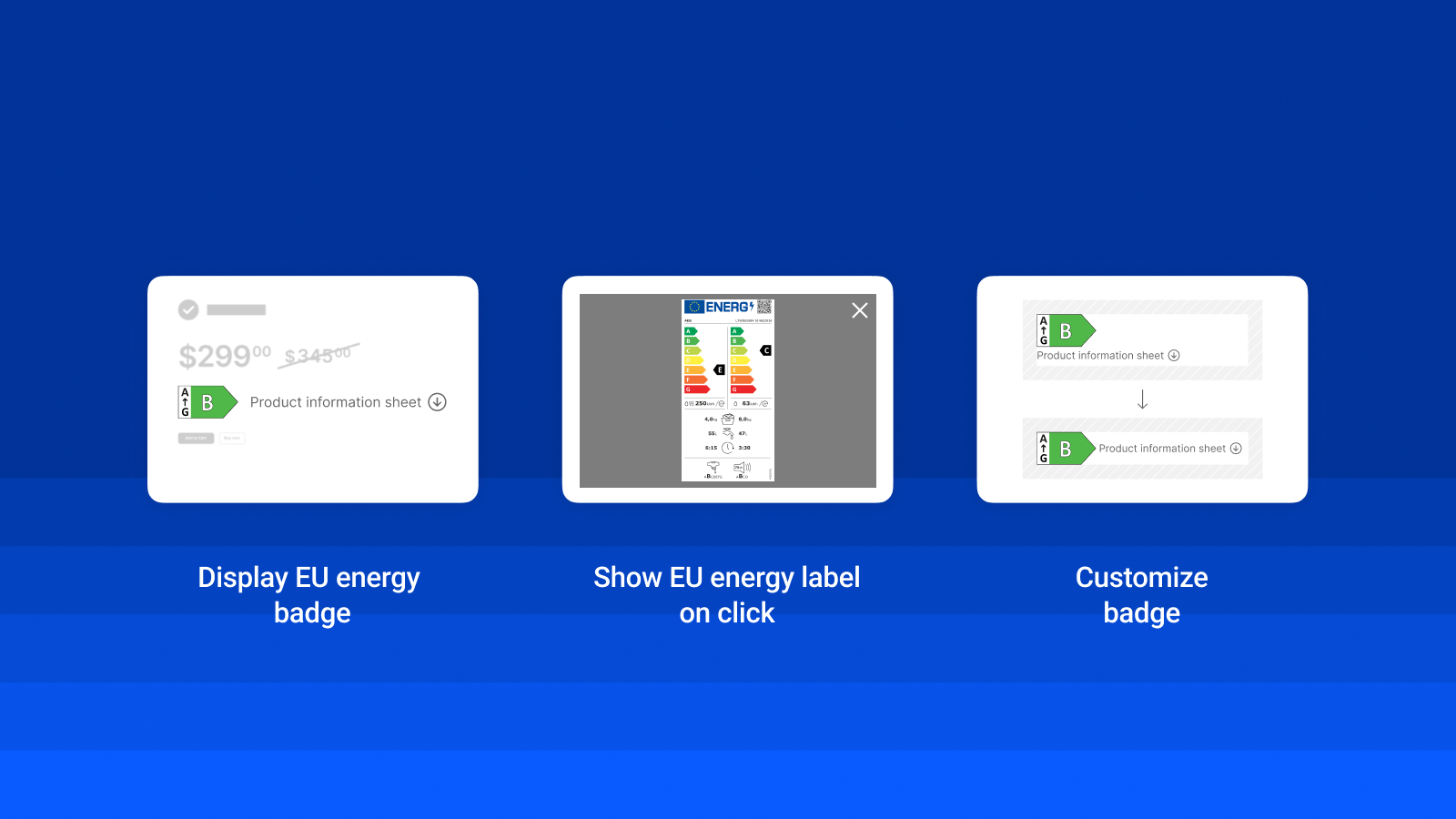 Points forts de l'application EU Energy Label