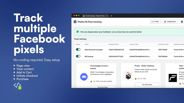 Facebook Pixel ad manager bedrijfsaccount dashboard meerdere