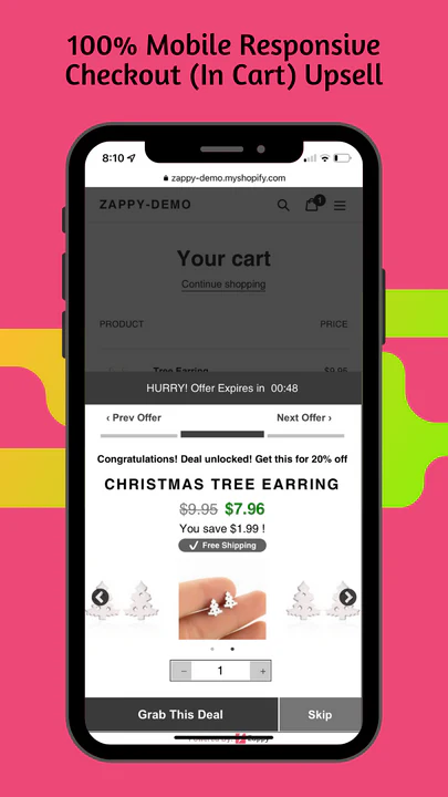 Mobile Responsive Checkout Upsell