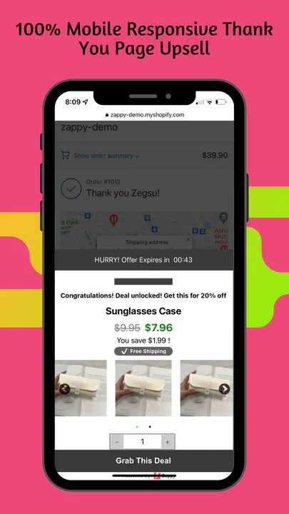 Mobile Responsive Thank You Page Upsell