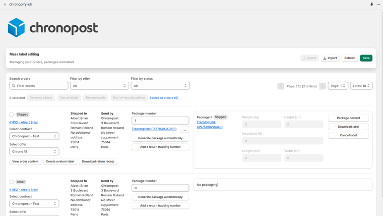 Chronopost Official Screenshot