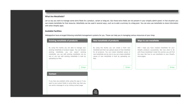 campos personalizados de shopify