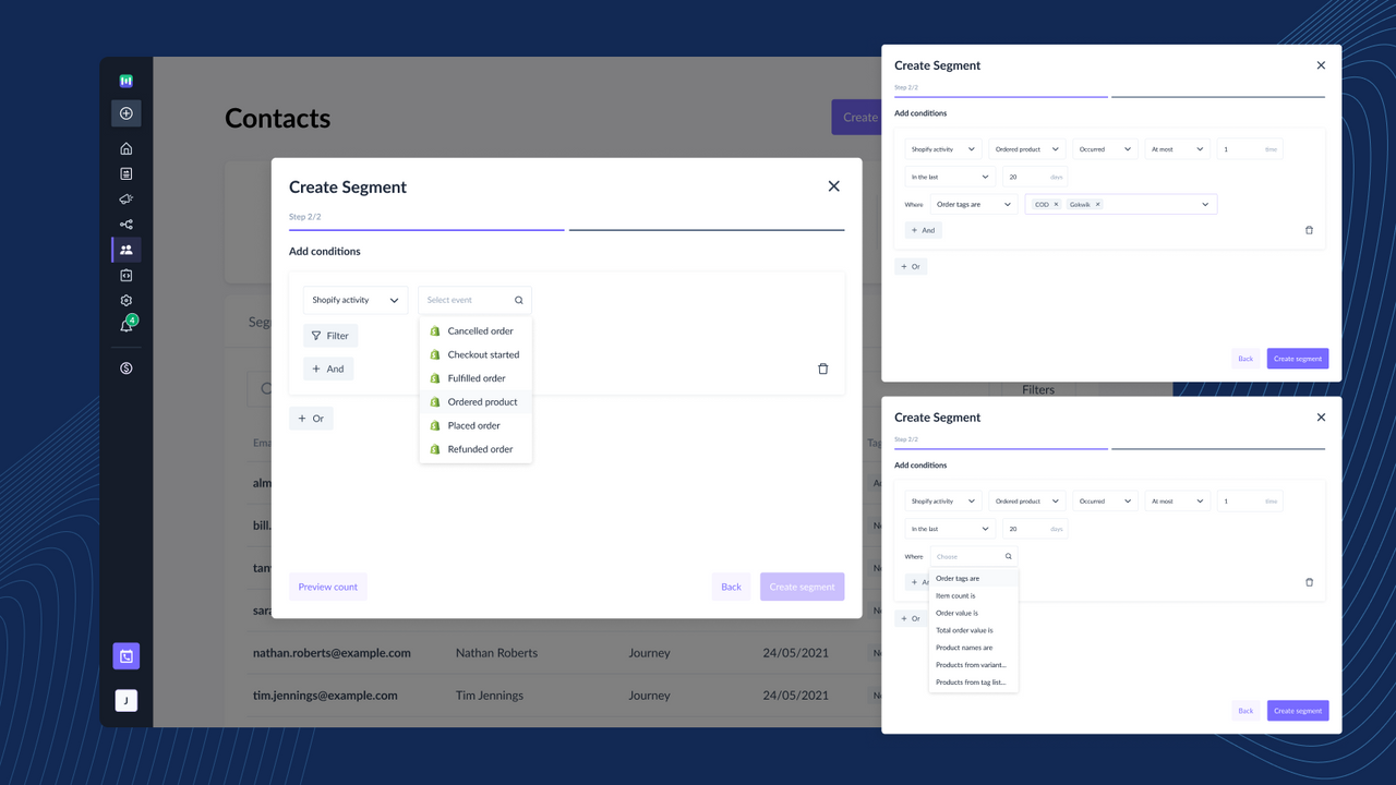 Segment your customer based on their purchase history