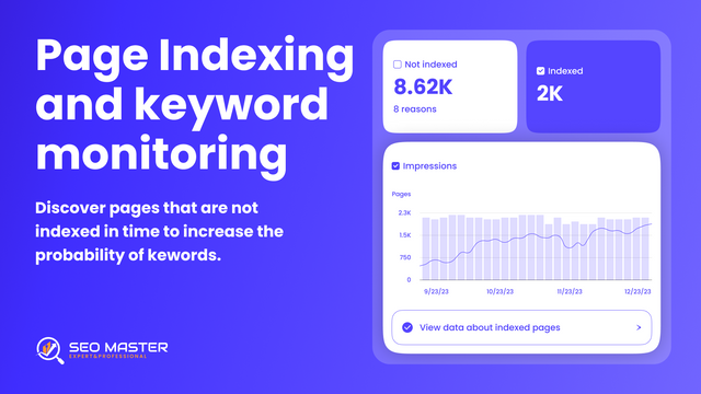 SEO Master page indexing monitor