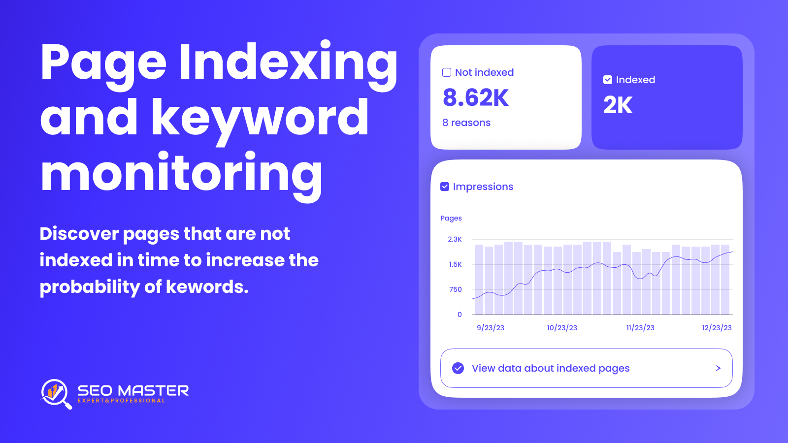 SEO Master monitoramento de indexação de página