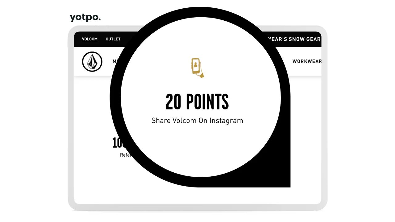 Udløs loyalitetspoint for sociale engagementer