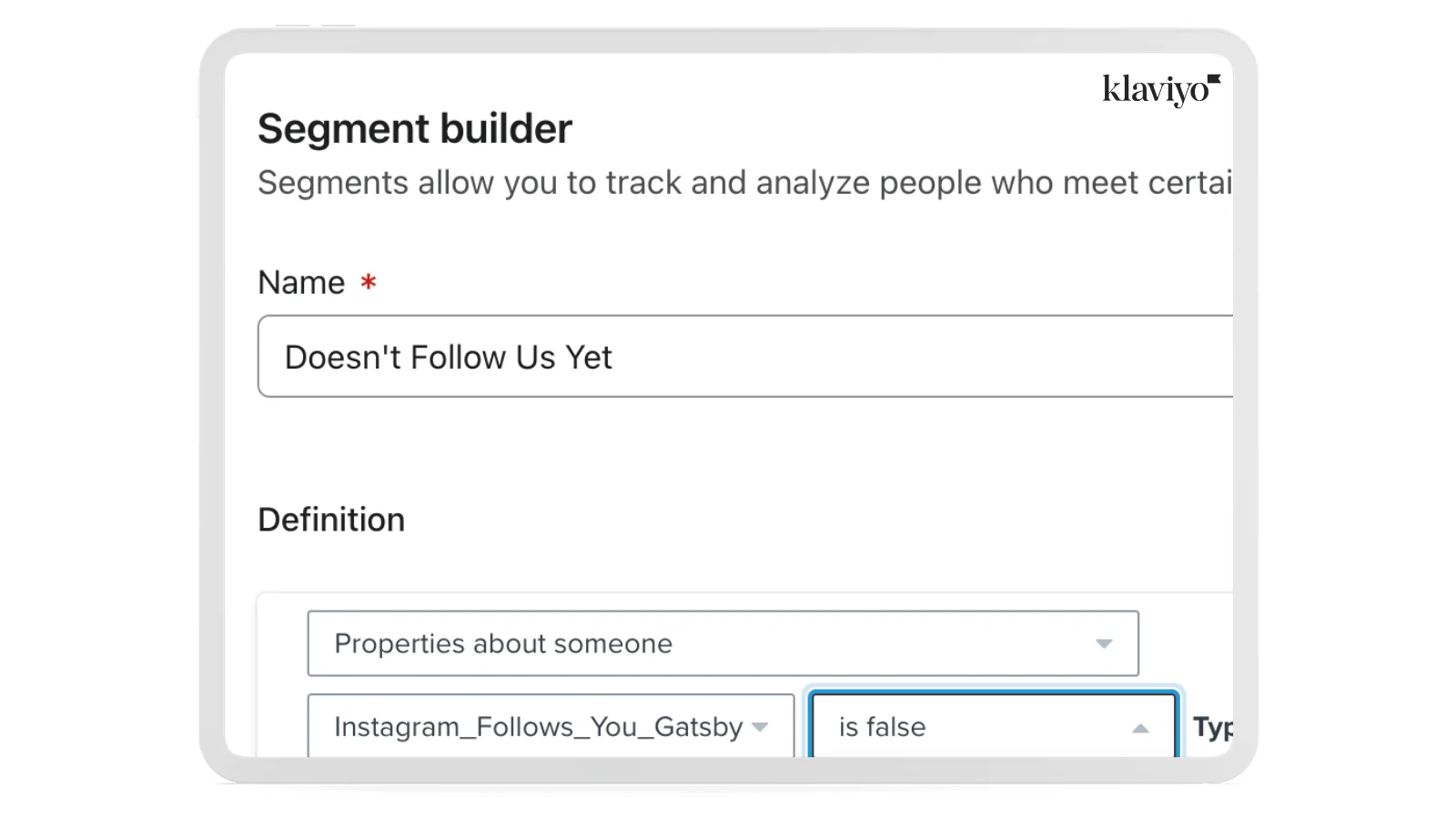 Segment your customers by followers vs non-followers