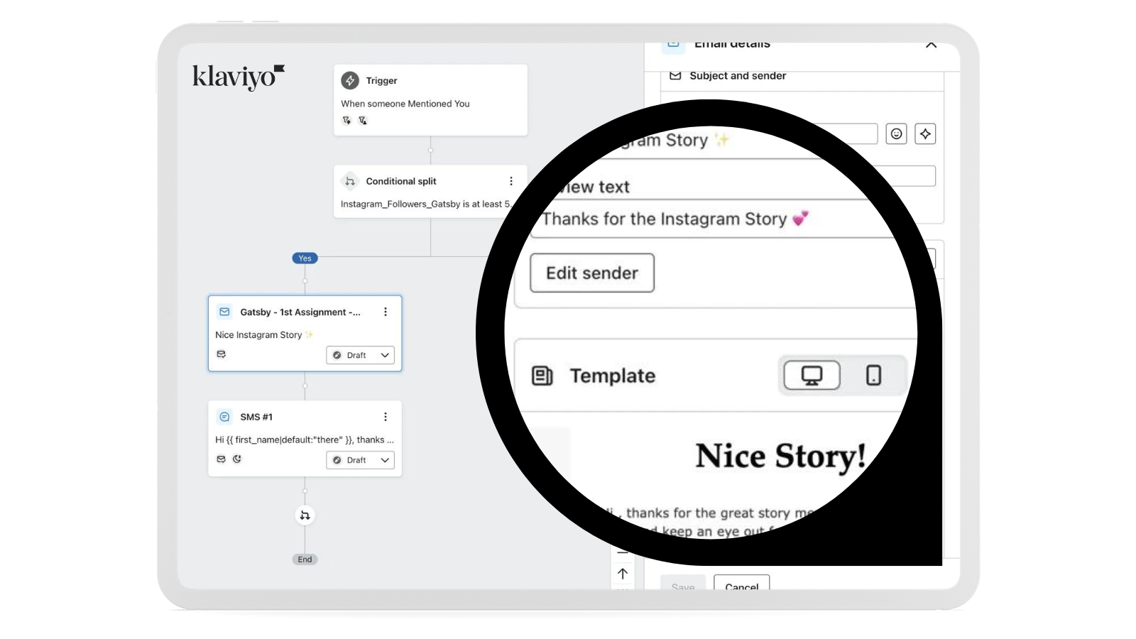 Get Klaviyo Flow templates for Instagram Engagement