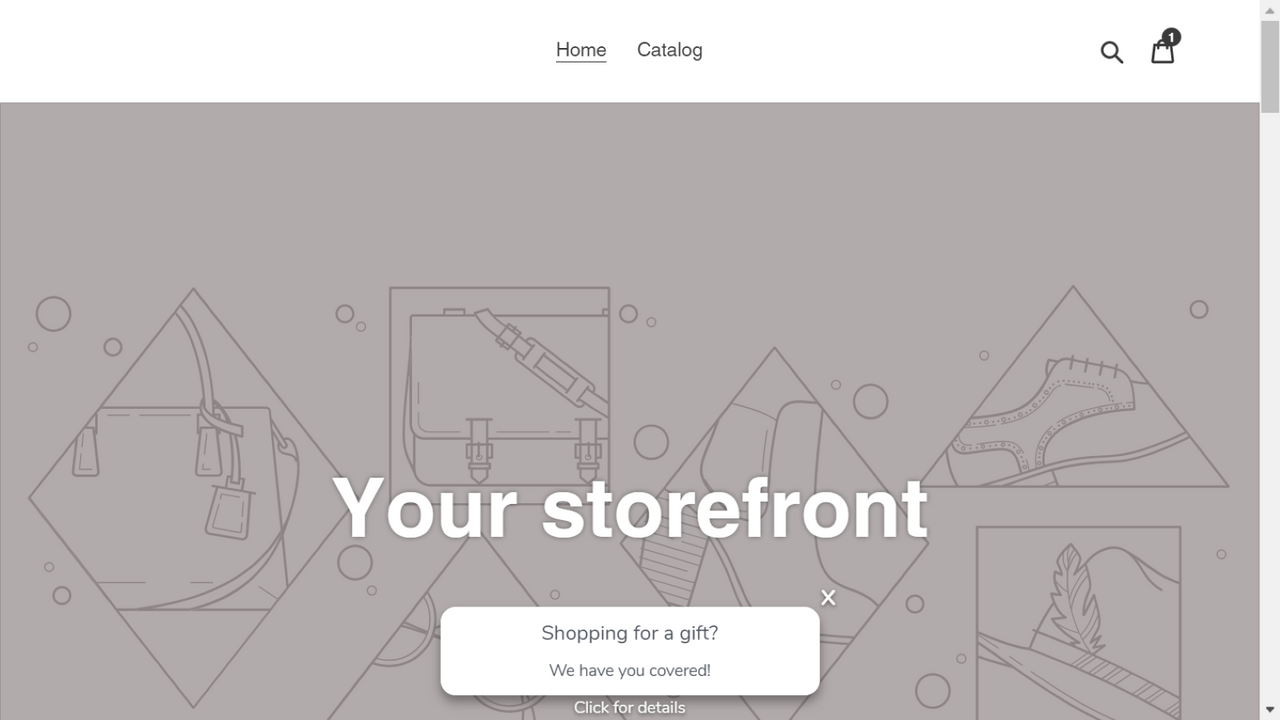 Storefront widget