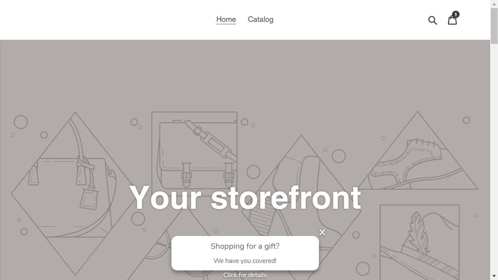 Storefront-Widget