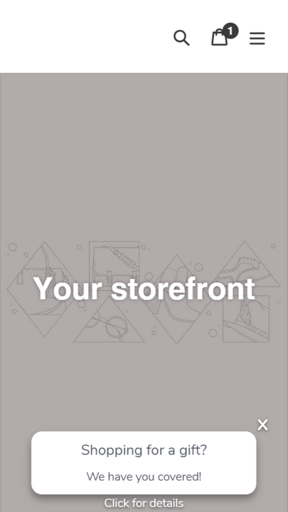 Storefront widget