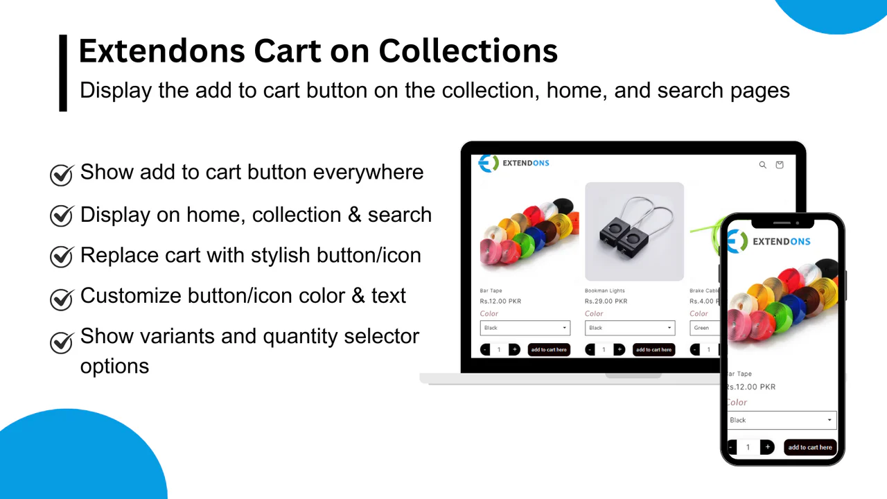 display add to cart button on collections