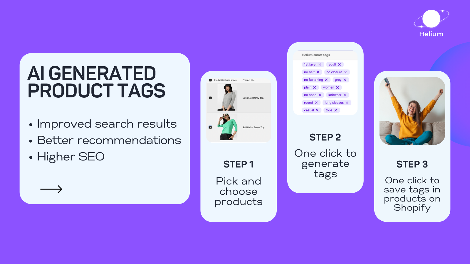 Generate AI tags | Higher search satisfaction and SEO scores