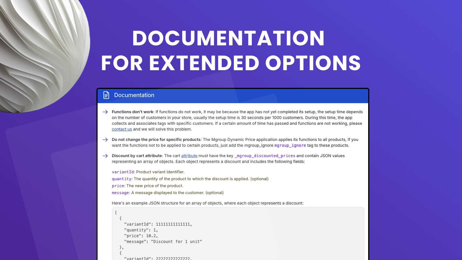 Mgroup Dynamic Price - Documentation