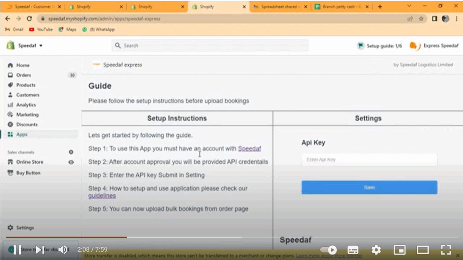 Instruktionsvideo för drift