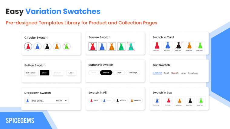 EVS ‑ Easy Variation Swatches Screenshot