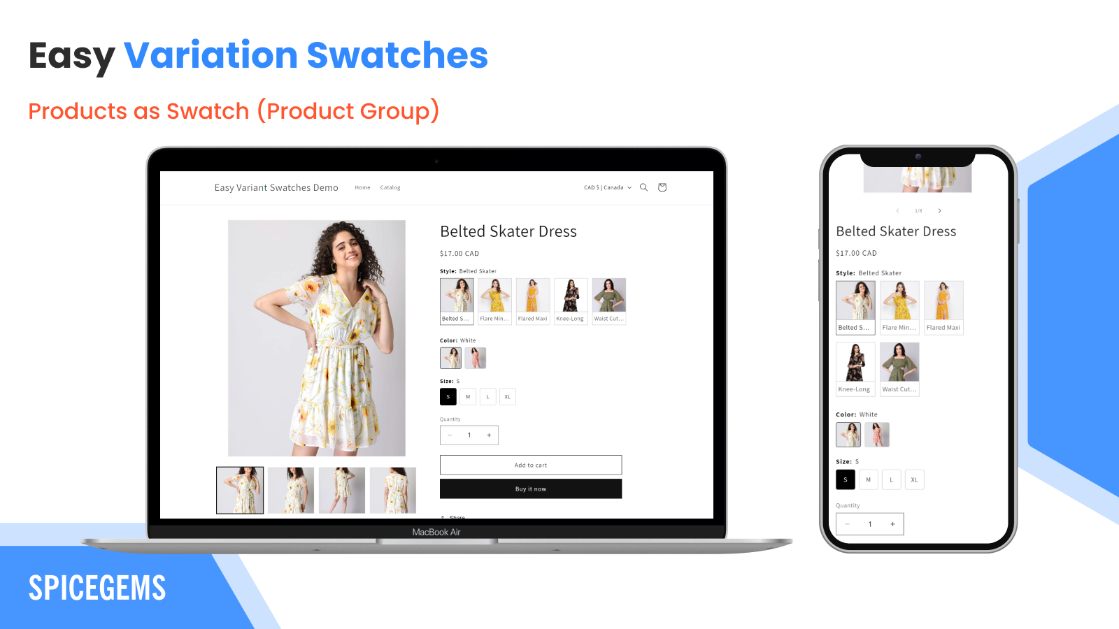 EVS ‑ Easy Variation Swatches Screenshot