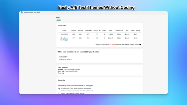 Easy No Code Shopify Theme AB Testing
