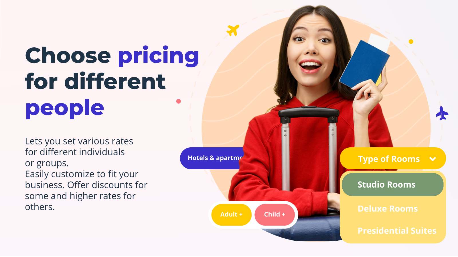 Choose pricing for different people