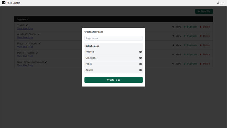 PageCrafter | SEO Templates Screenshot