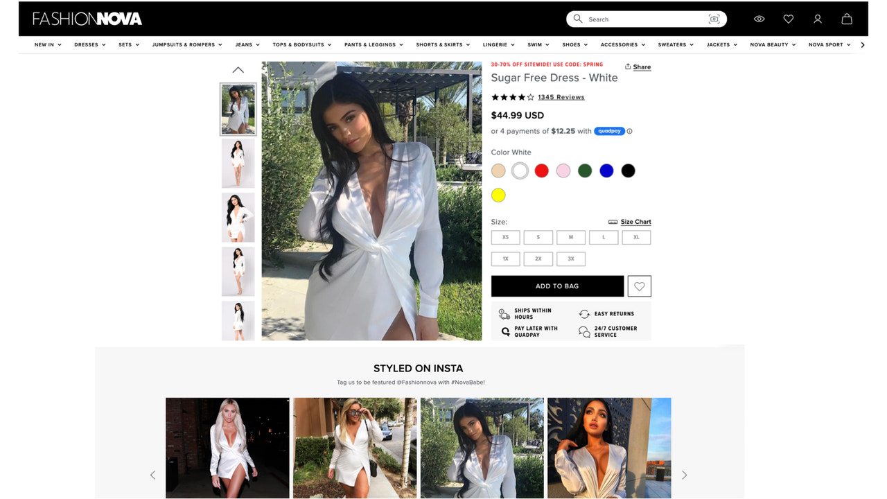 Shop kaufbares Instagram und UGC mit Foursixty