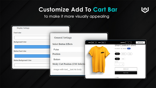Rearrange full bar layout and match your brand style
