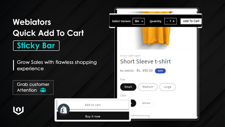 Quick Add To Cart ‑ Sticky Bar Screenshot