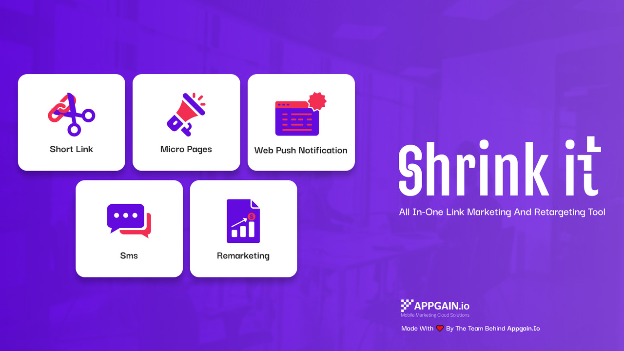 Shrink it, Herramienta de Marketing y Reorientación de Enlaces Todo en Uno